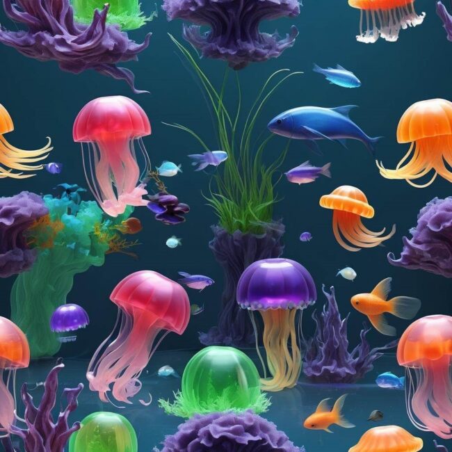 Galaretka 3D akwarium