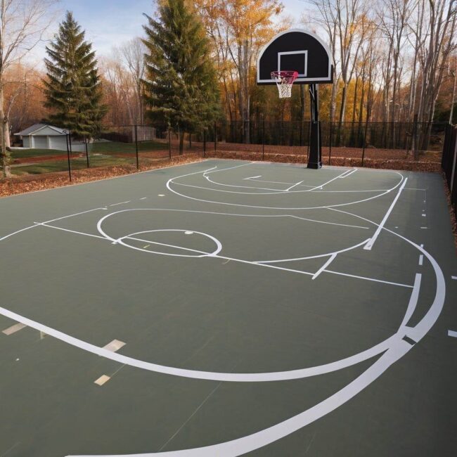 Materiały do budowy boiska koszykarskiego