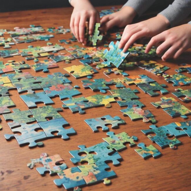 Maty antypoślizgowe do puzzli