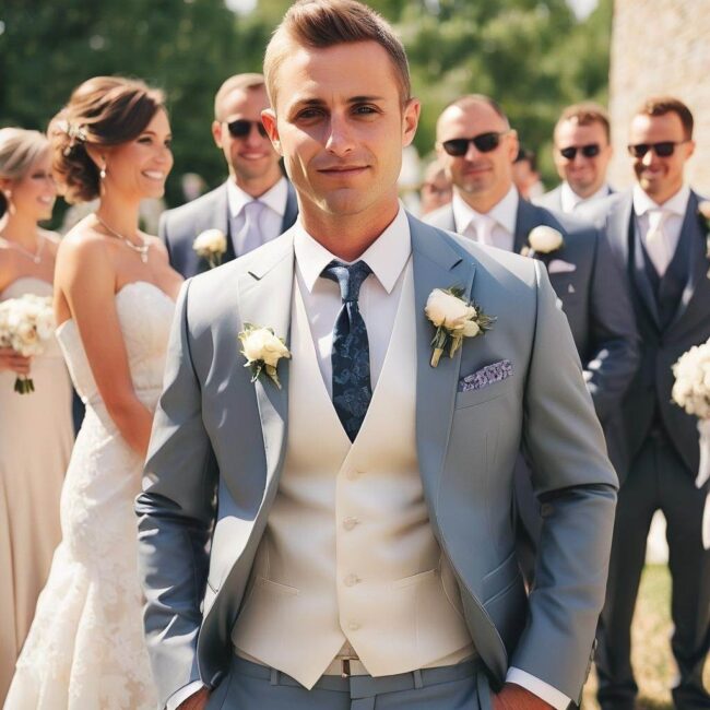 Modne zestawy na wesele dla mężczyzn