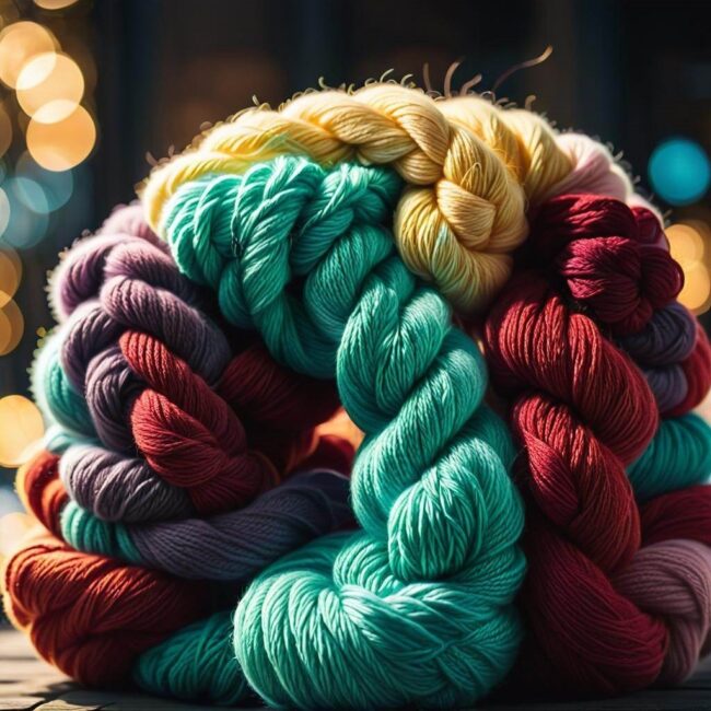 Oczko przerzucane na drutach