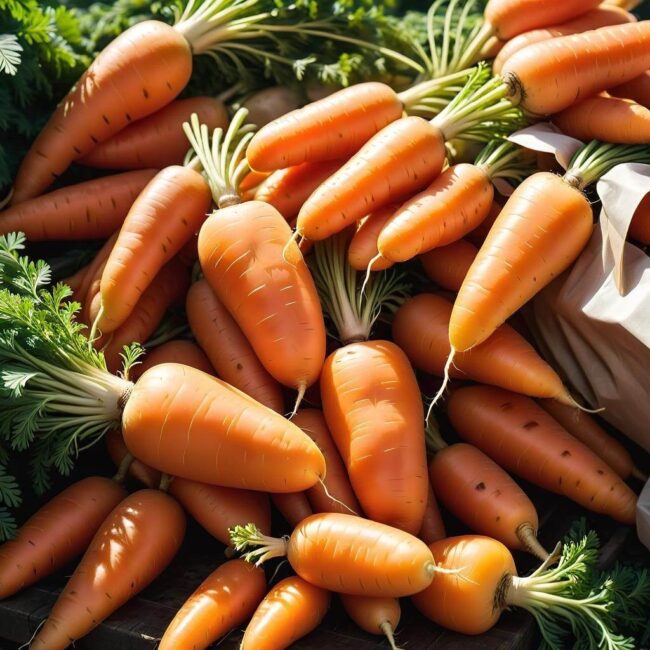 Przechowywanie marchwi w piasku