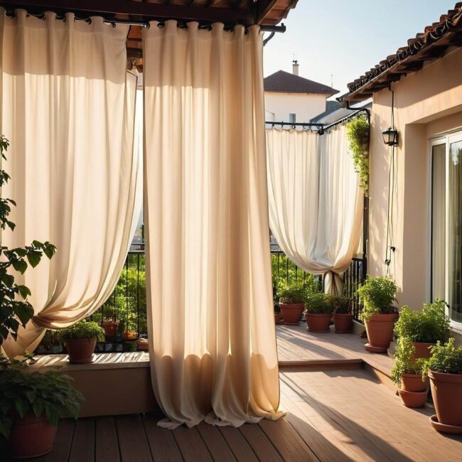 Równoważenie zasłon przeciwwagami