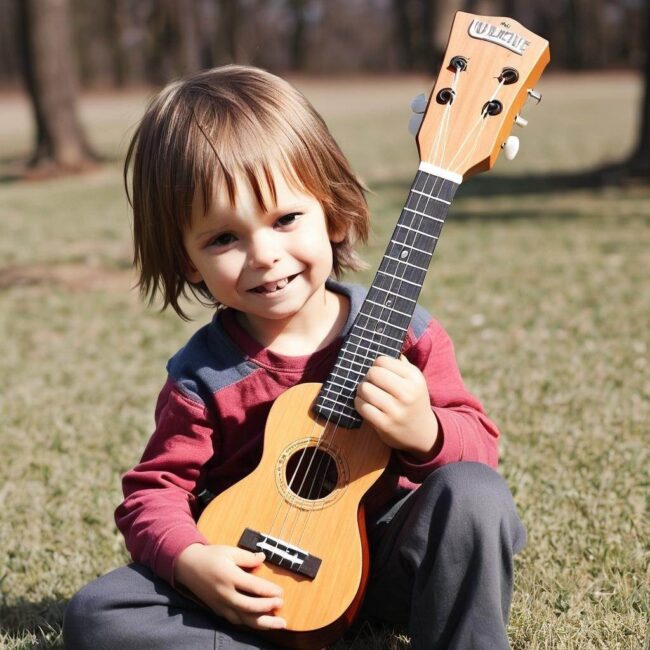 Skala dźwięków ukulele dziecięcego